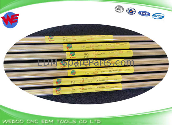 ইডিএম ব্রাস / কপার টিউব 0.35x400mmL 0.28*400mmL 0.33*400mmL 0.1*200mmL 0.15mm